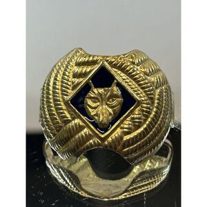 Boy Scouts of America Blue Wolf Eagle Cub Neckerchief BSA‎ Tie Scarf Slide